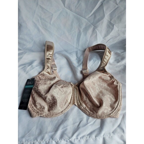 NWT Bali Satin Tracings Full-Figure Minimizer Bra DF3562 Size 34D Rosewood - Picture 1 of 7